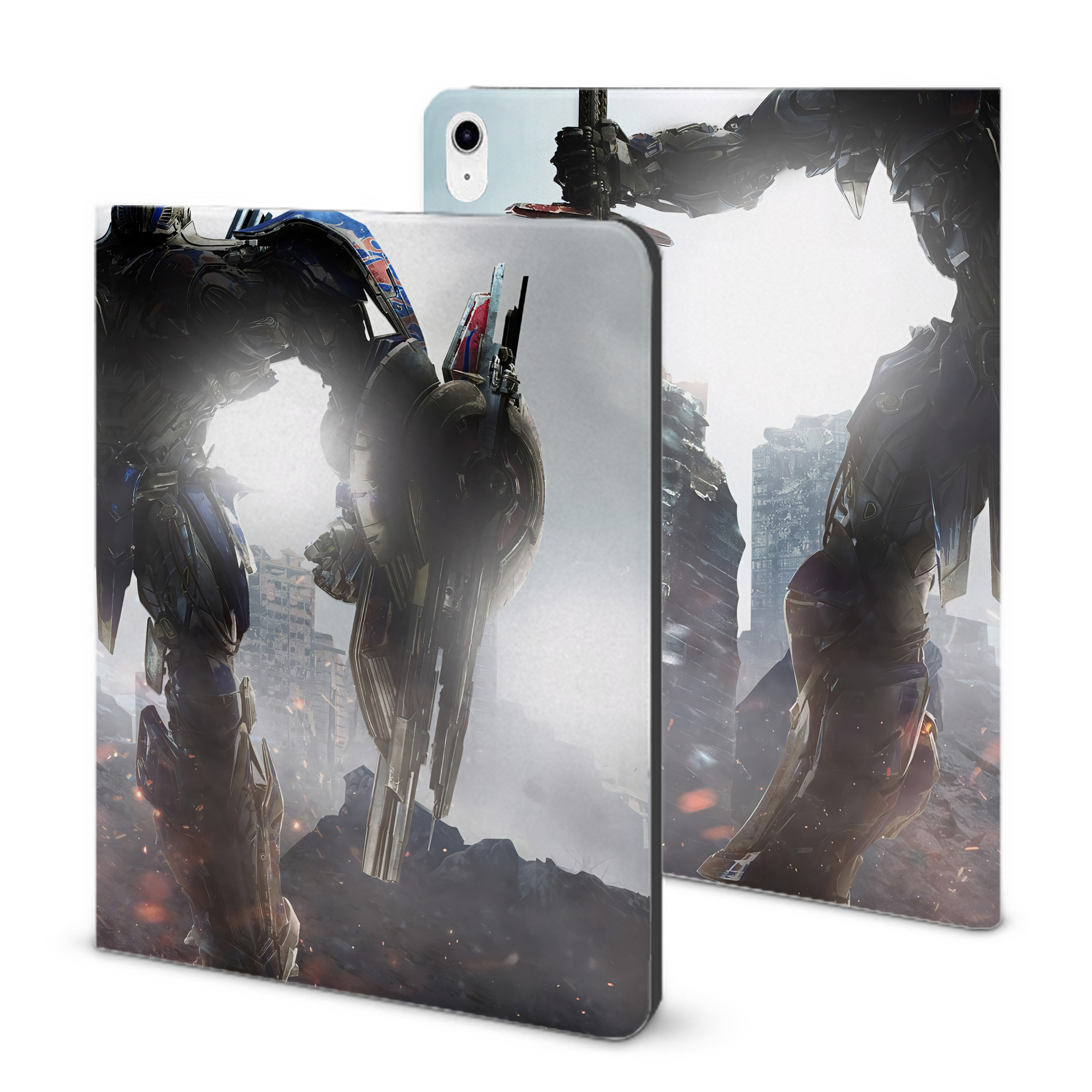 （画像用） Transformers トランスフォーマー IPad ケース ブック型 PUレザー TPU 耐衝撃 軽量 薄型 ペン収納なし 全面保護 IPad 各モデル対応